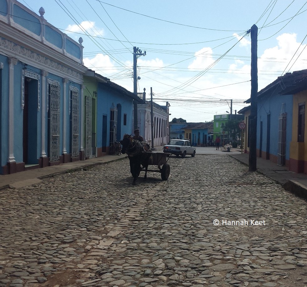 Trinidad, cobbled streets, horse and cart
